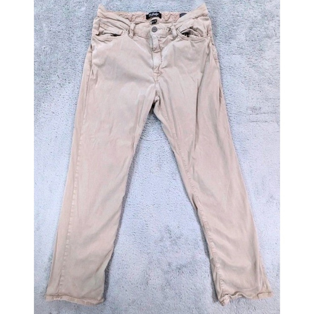 34 Heritage Charisma Pants Mens 36x32 Beige Comfort Rise Classic Straight Tencel